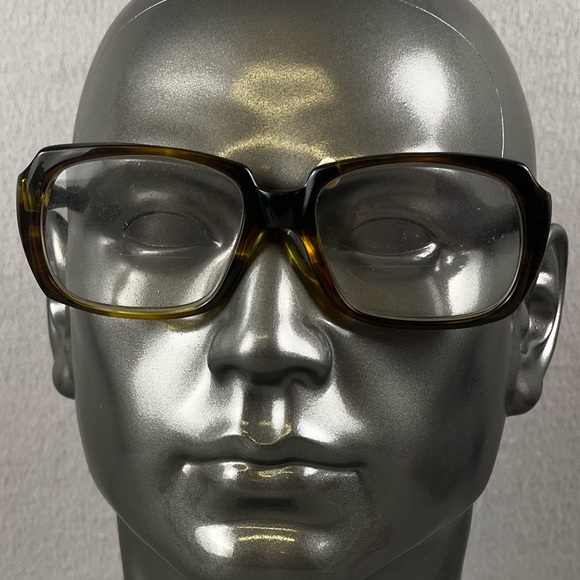 RARE 1950’s American Optical Men Brown 5 3/4 Eyeglass Frame Rare Red Dot Screw
